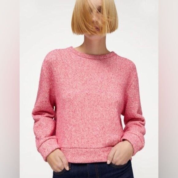ZARA PINK SWEATSHIRT - Picture 5 of 7